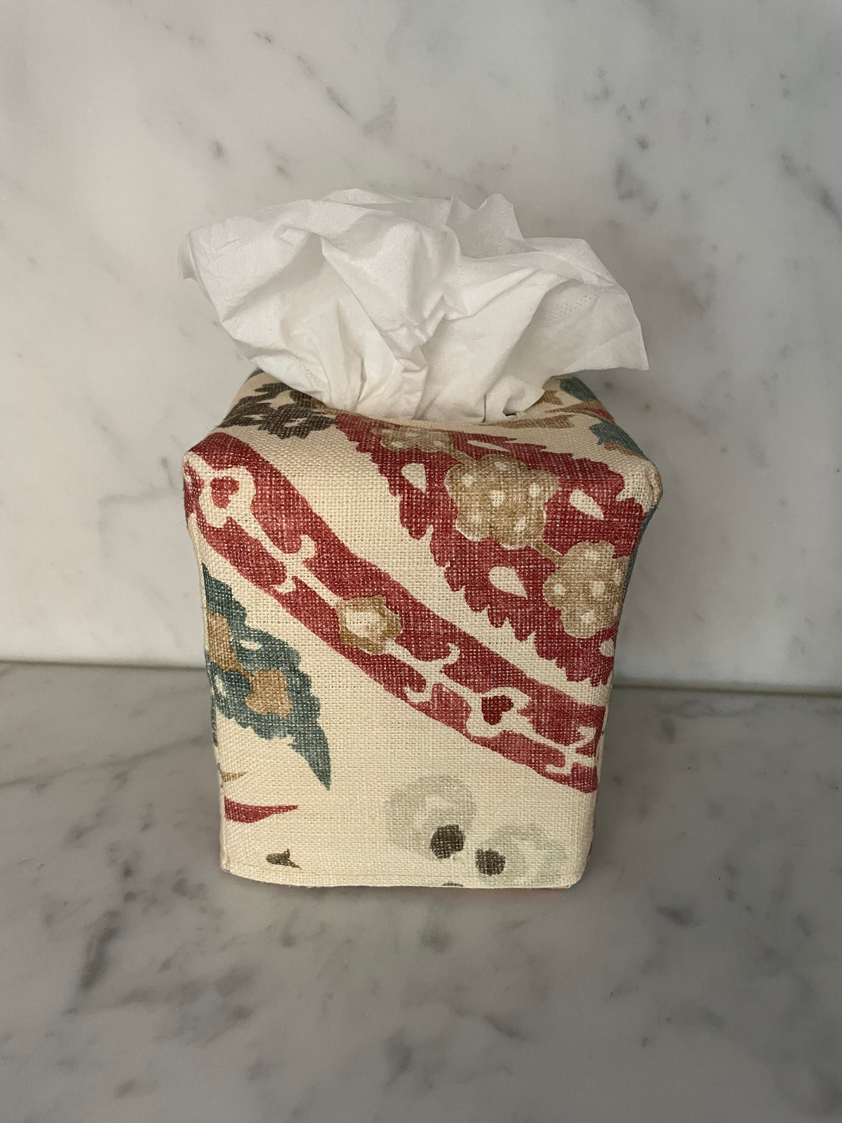 Square Tissue Box Cover - Benaki Linen