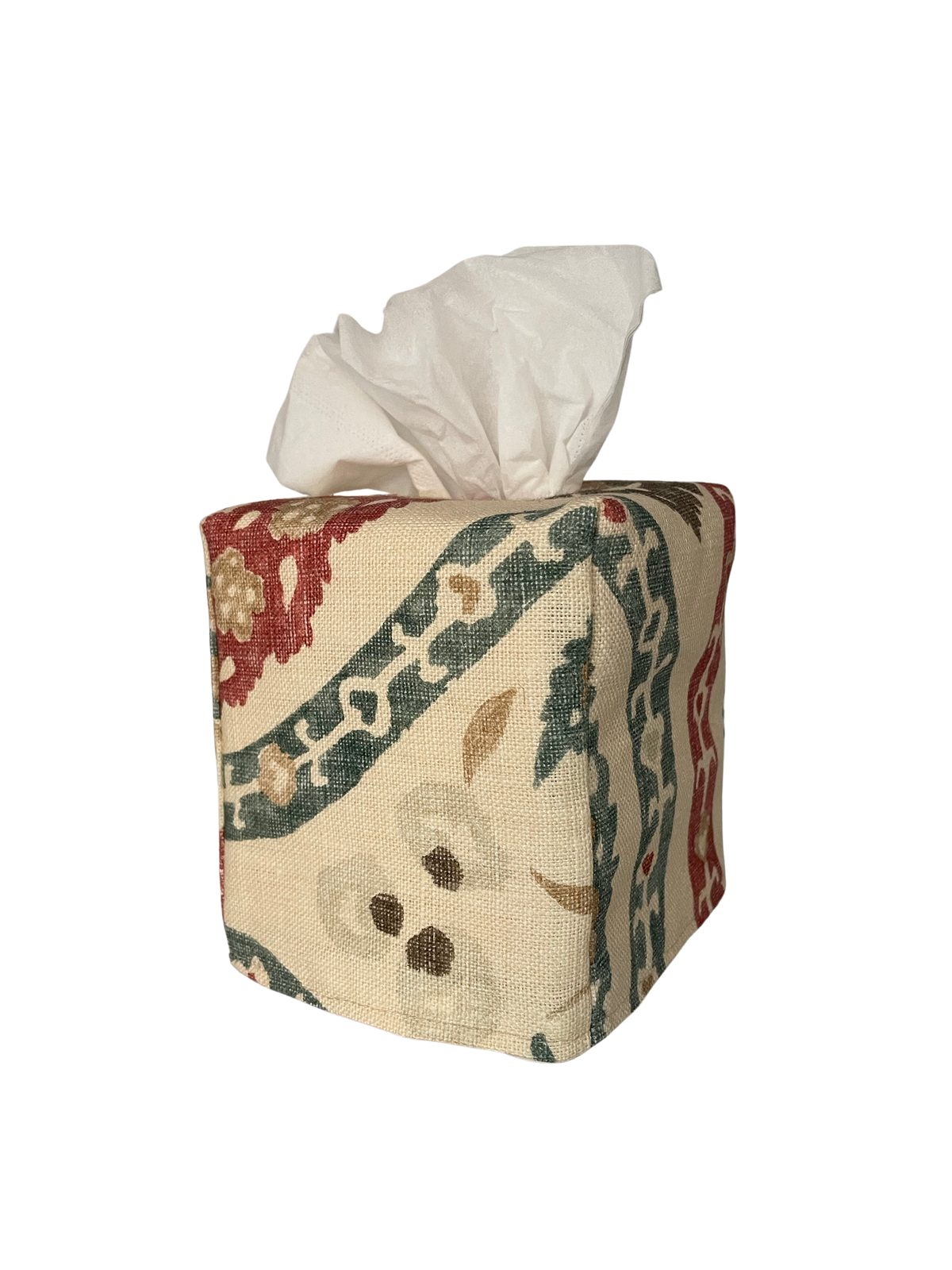 Square Tissue Box Cover - Benaki Linen