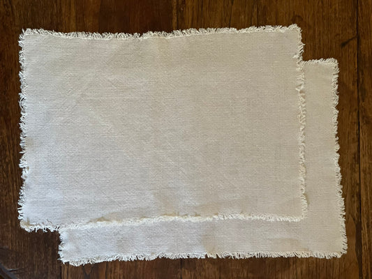 Fringed Linen Placemat (Set of 2)