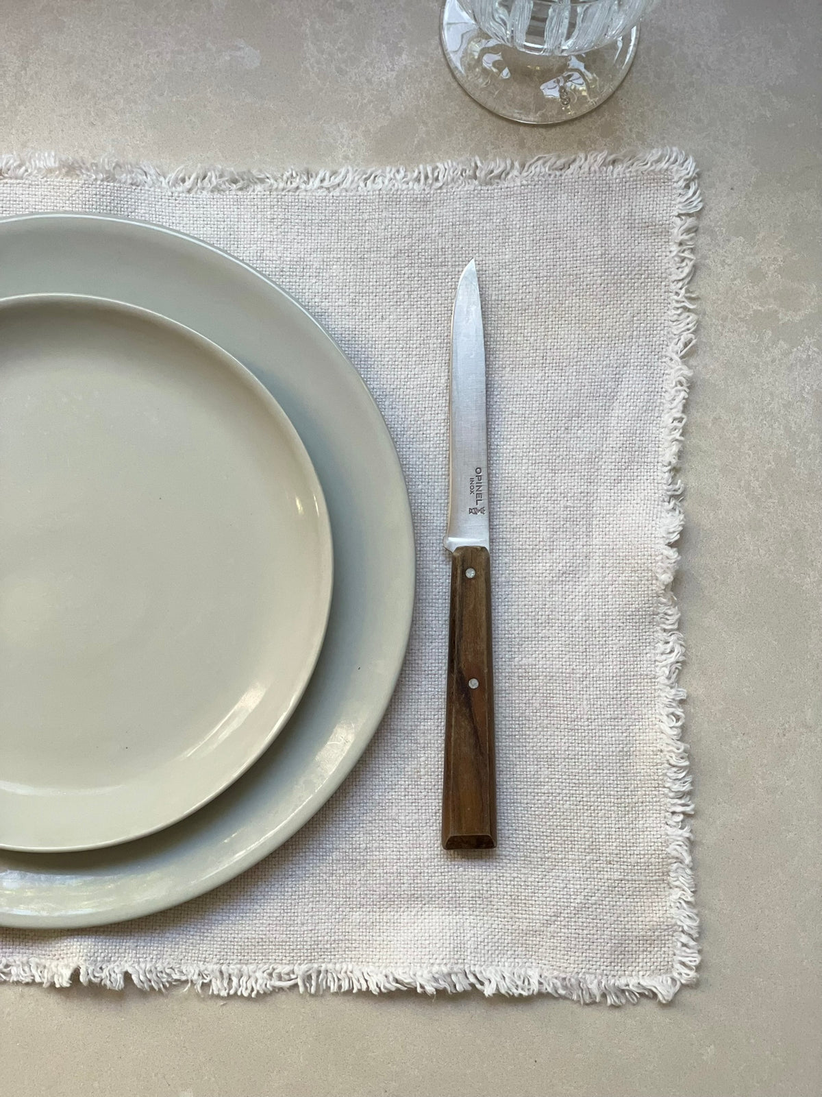 Fringed Linen Placemat (Set of 2)