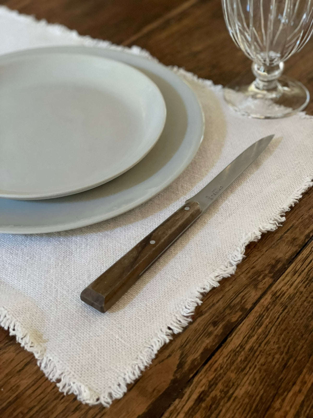 Fringed Linen Placemat (Set of 2)
