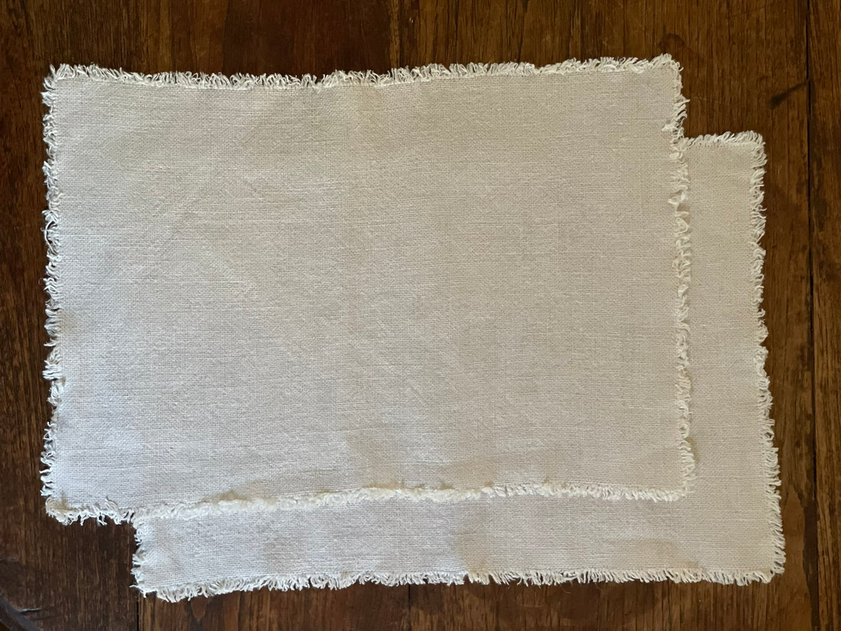 Fringed Linen Placemat (Set of 2)