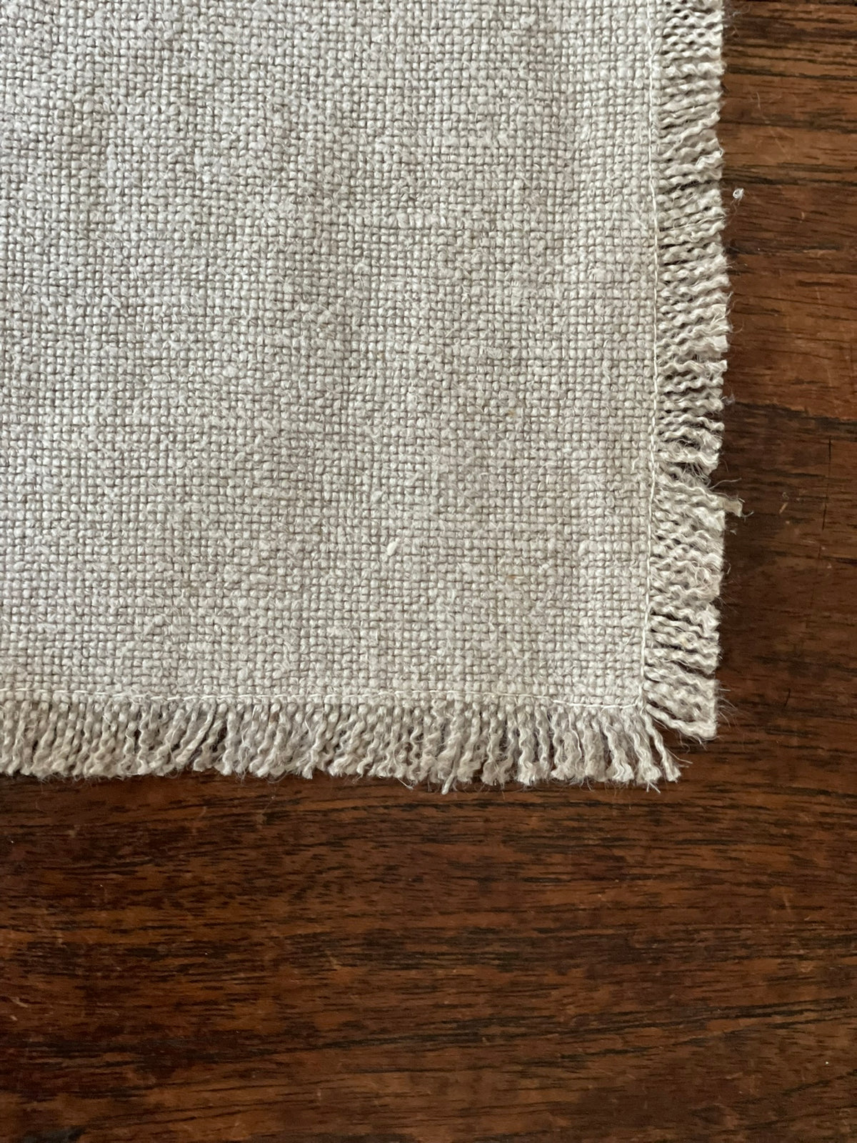 Fringed Linen Coaster (Set of 2)