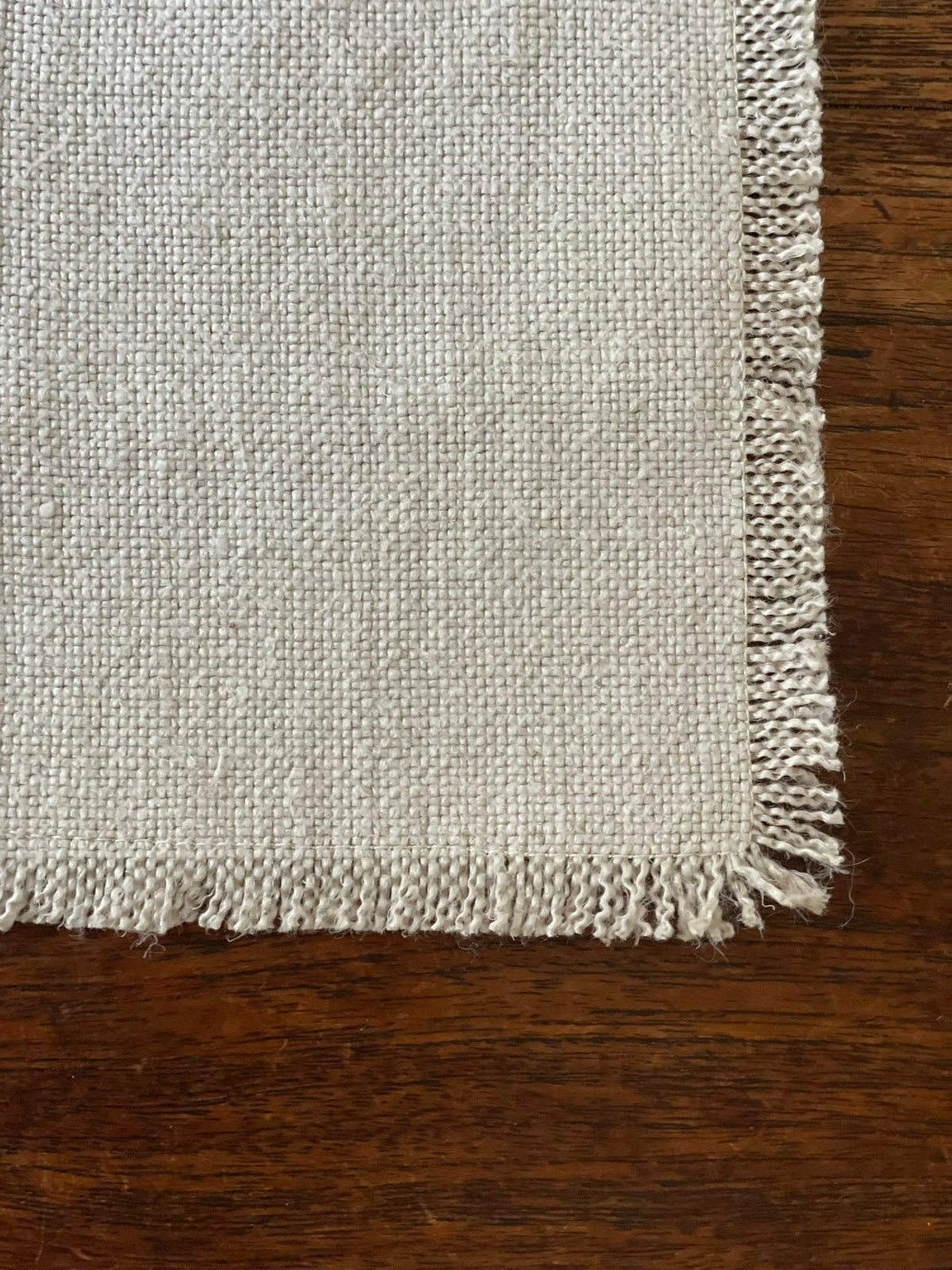Fringed Linen Coaster (Set of 2)