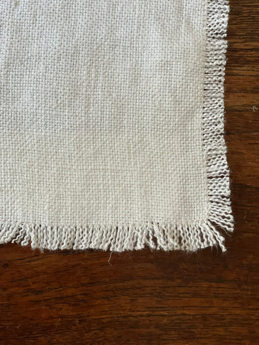 Fringed Linen Coaster (Set of 2)