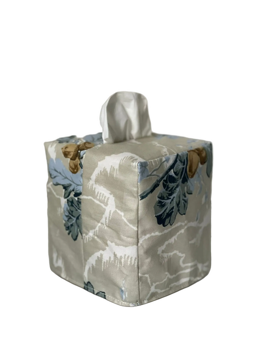 Square Tissue Box Cover - Haseley Acorn