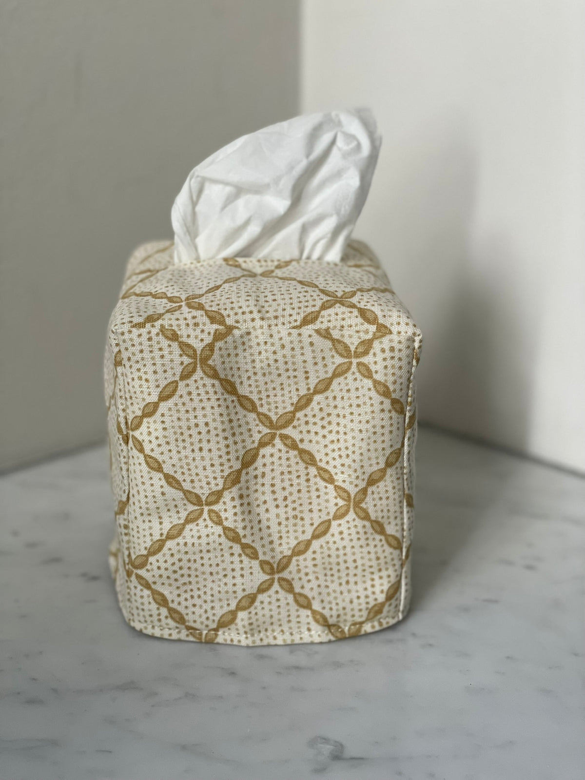Square Tissue Box Cover - Trellis