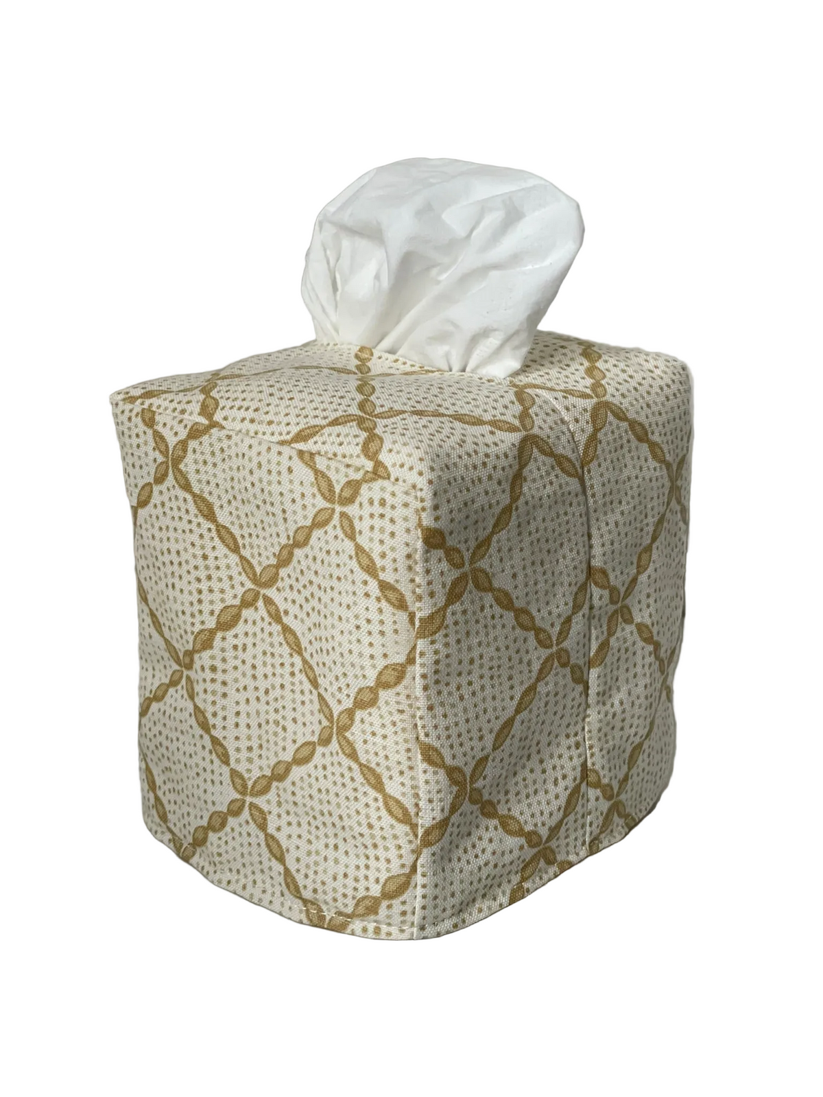 Square Tissue Box Cover - Trellis